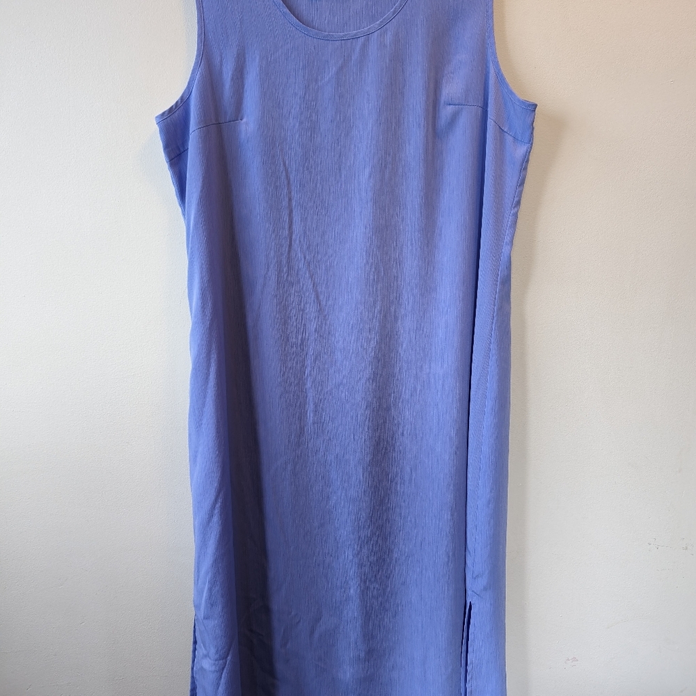 Maggie Sweet Maxi Dress Women  Size Large Blue Long Pullover
